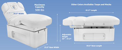 Table de massage Electrique Chauffante 3 moteurs