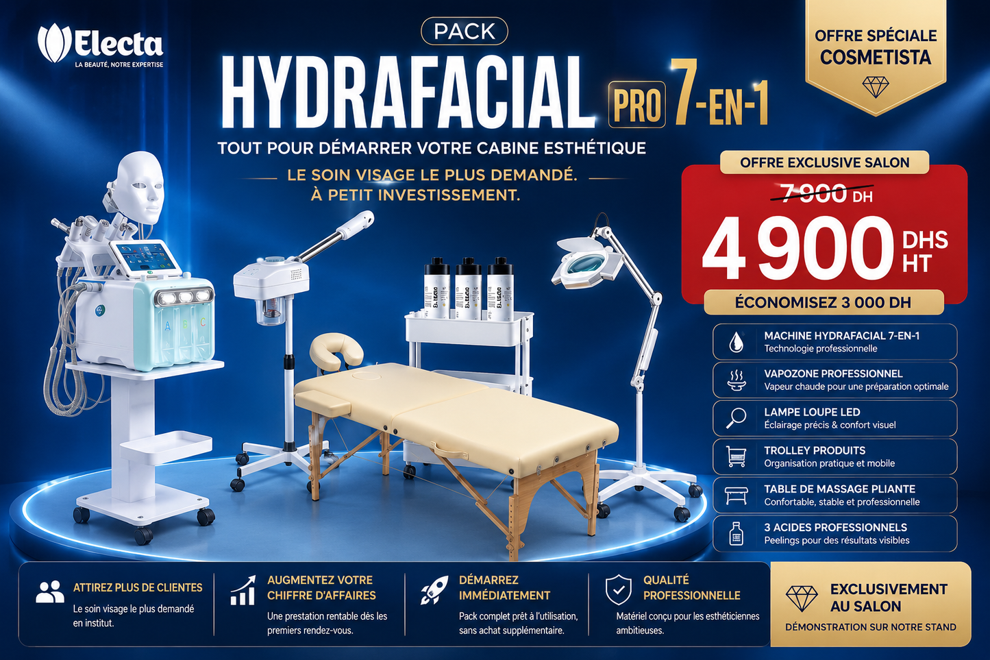 Pack Hydrafacial 7 en 1 PROMO COSMETISTA 2026